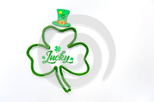 Lucky word - St. Patrick`s day lettering.