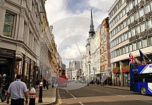 Ludgate Hill in the City of London Uk