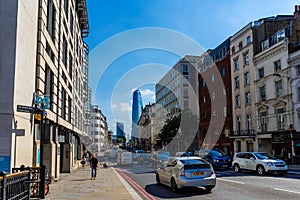 Ludgate hill street in London, UK