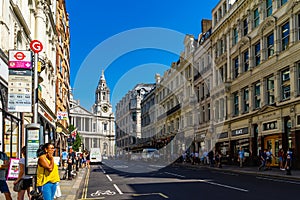 Ludgate hill street in London, UK