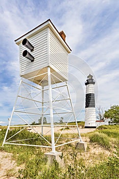 Ludington Foghorn and Lighthouse