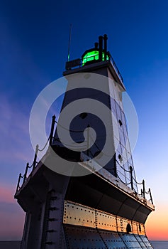 Ludington Lighthouse Afterglow