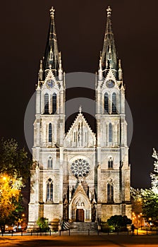 Ludmila Church in Prague, Namesti Miru square