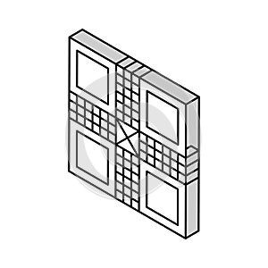 ludo board board table isometric icon vector illustration