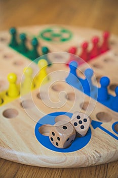 Ludo board family game.