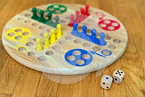 Ludo board family game.