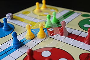 Ludo. Board game.