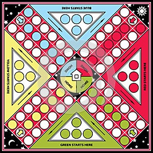 Ludo board game