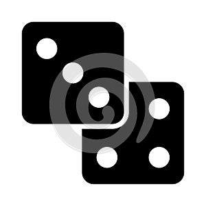 Ludo glyph flat vector icon