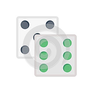 Ludo vector flat color icon