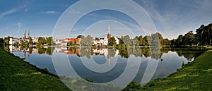 Luebeck, Germany, panorama of the Muehlenteich photo