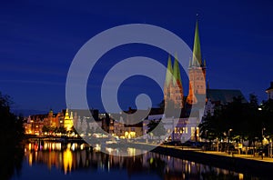 Luebeck by night