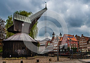 Lueneburg old city and Stint harbour