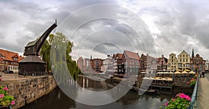 Lueneburg old city and Stint harbour