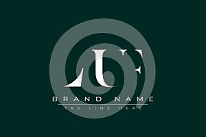 LUF abstract letter logo design