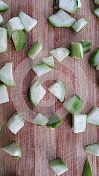 Luffa pieces background