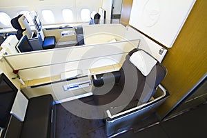 Lufthansa A380 First Class with rose