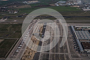 Lufthansa has parked Airbus airplanes at the new Berlin Brandenburg Airport BER which is not open for flight ops yet.