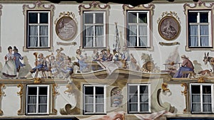Luftmalerei in Oberammergau
