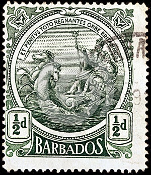 Old Barbados Stamp