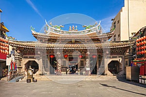 Lugang Mazu Temple in Lugang township, changhua, taiwan. The translation of the Chinese text is Lugang Mazu Temple
