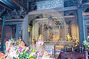 Lugang Mazu Temple in Lukang, Changhua, Taiwan. The temple was originally built in 1591