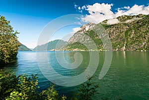 Lugano lake landscape photo