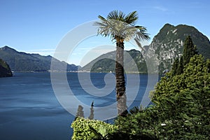 Lugano lake, Switzerland photo