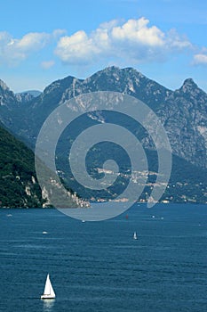 Lugano sailing alpine Lakes photo