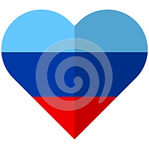 Lugansk People s Republic flat heart flag