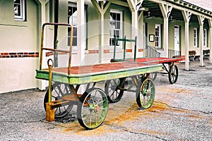 Luggage Carts at Train Depot