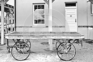 Luggage Carts at Train Depot