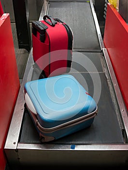 Luggage drop at the airport