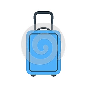 Luggage icon, modern minimal flat design style vector illustration
