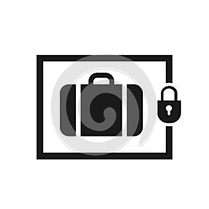 Luggage storage icon