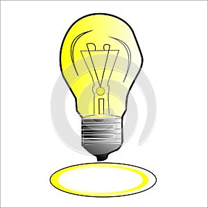 Lugh bulb vector illustration .