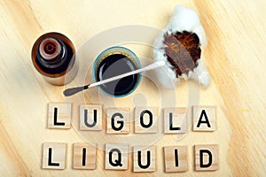 Lugol fluid lugola wanted in pharmacies during the risk of radioactive radiation, explosion atomic bomb or the nuclear power plant