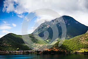 Lugu Lake goddess mountain