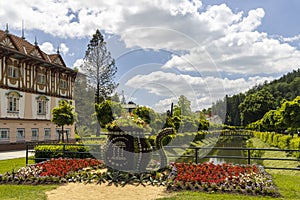 Luhacovice, picturesque spa town in Southern Moravia, Czech Republic