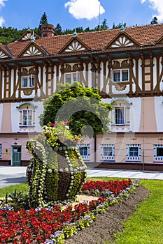 Luhacovice, picturesque spa town in Southern Moravia, Czech Republic