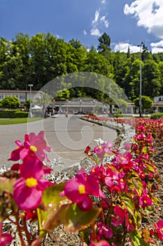 Luhacovice, picturesque spa town in Southern Moravia, Czech Republic