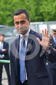 Luigi Di Maio candidate of the 5-star movement to Prime Minister in the general election day