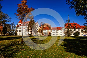 Luitpold park in Lindau in autumn.