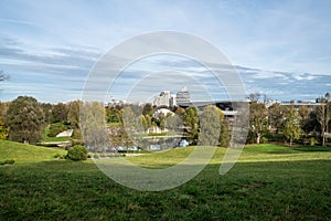 The Luitpold park near Olympic Park in Munich - Bavaria - Germany