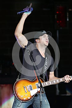 Luke Bryan performs in concert