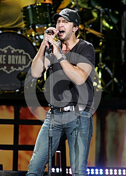 Luke Bryan performs in concert