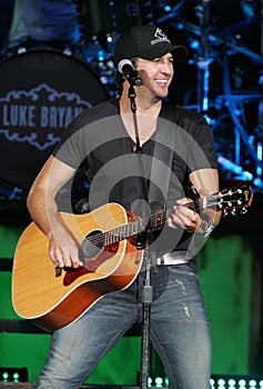 Luke Bryan performs in concert