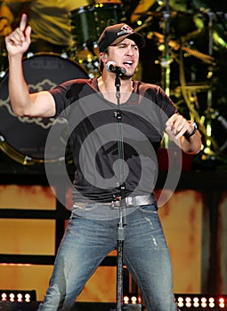 Luke Bryan performs in concert