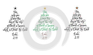 Luke 2:11 Christmas Tree photo