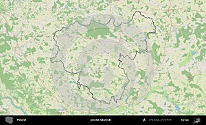 Lukowski outlined, Poland County. Topographic German